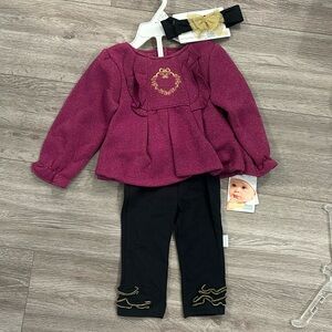 Vitamins Baby Burgundy 3 piece set 12M